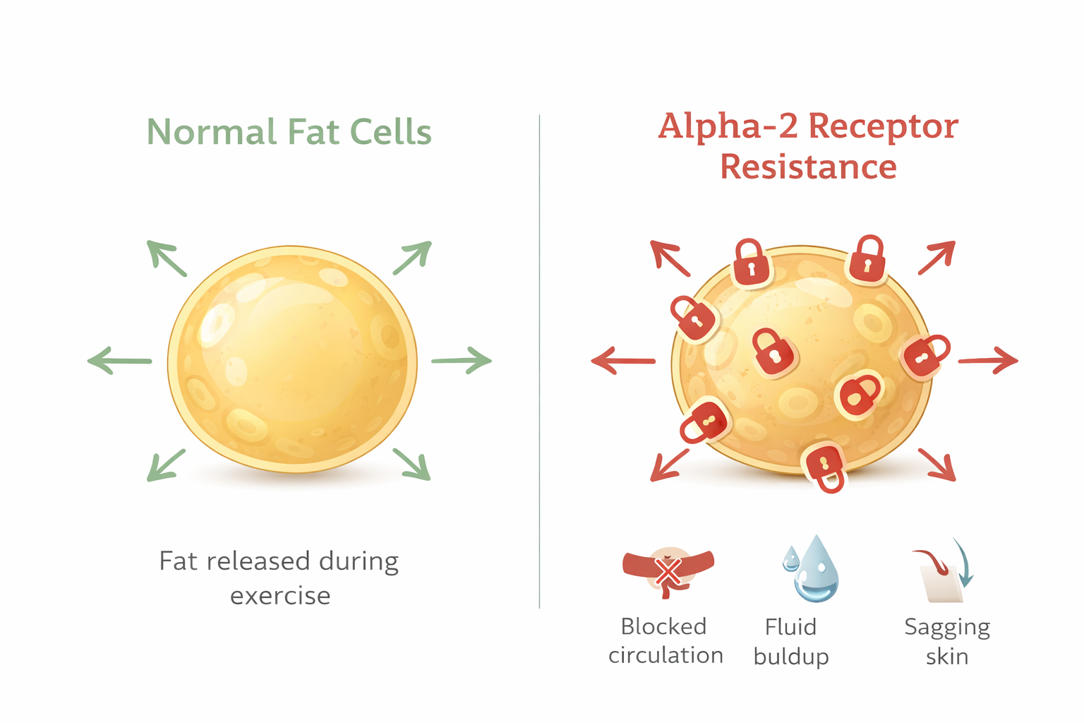 Alpha-2 receptor resistance diagram